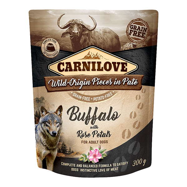 Carnilove Buffalo With Rose Blossom Adult Dog Wet Food