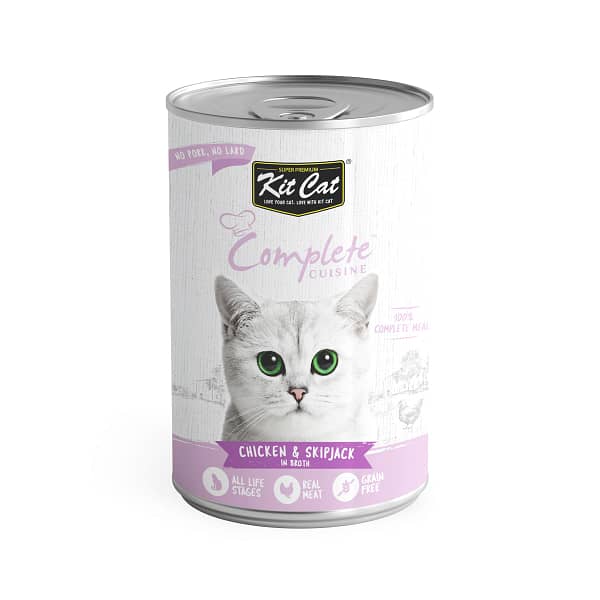 Kit Cat Complete Cuisine Chicken And Skipjack In Broth Cat Wet Food