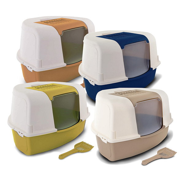 Toilet Ariel Corner Litter Tray And Scoop All Colors