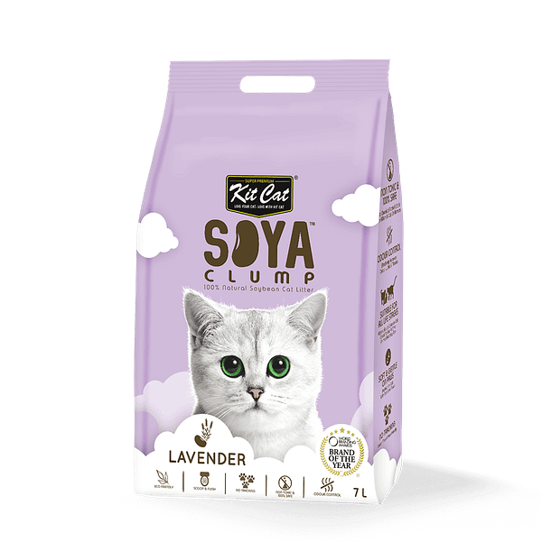 Kit Cat Lavender Soya Clump Soybean Cat Litter