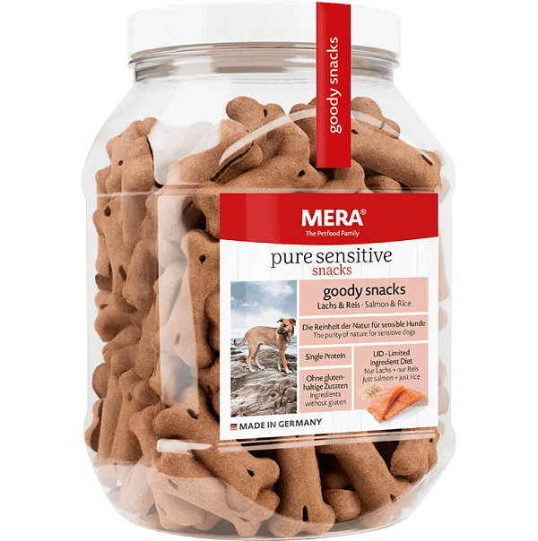 Mera Pure Sensitive Goody Snacks Salmon & Rice 600 G