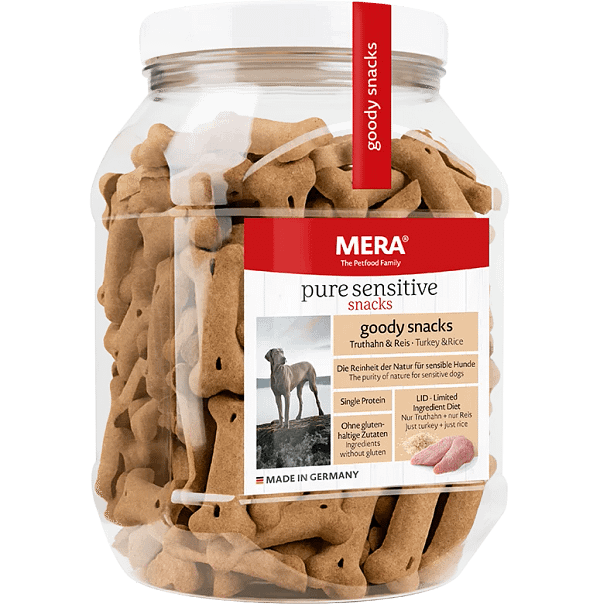 Mera Pure Sensitive Goody Snacks Turkey & Rice 600 G