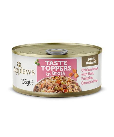 Applaws Taste Topper in Broth Chicken Ham Dog Wet Food