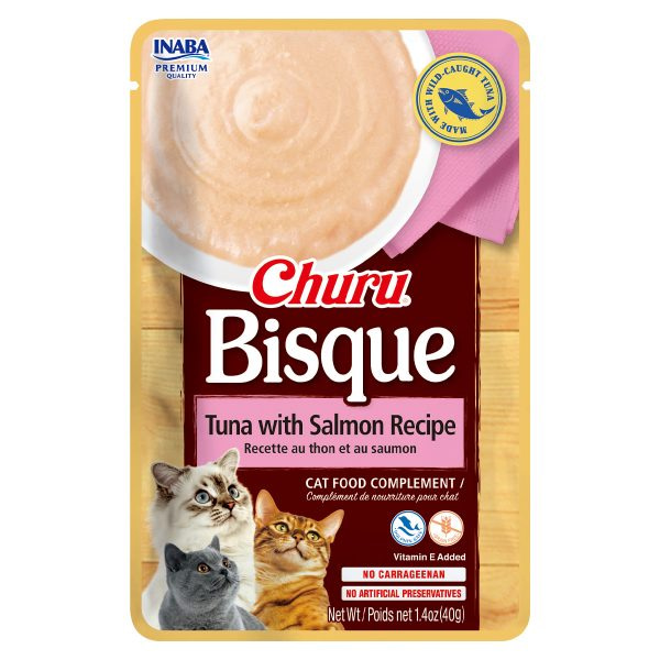 Inaba Churu Bisque Tuna With Salmon Recipe Wet Cat Food Pic 1