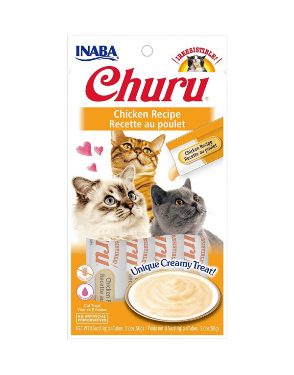 Inaba Churu Grain Free Chicken Recipe Cat Treats