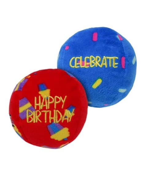 Kong Occasions Birthday Balls 2 pack Dog Toy Pic 1