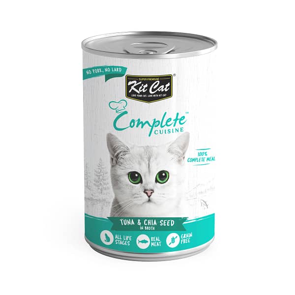 Kit Cat Complete Cuisine Tuna And Chia Seed In Broth Cat Wet Food