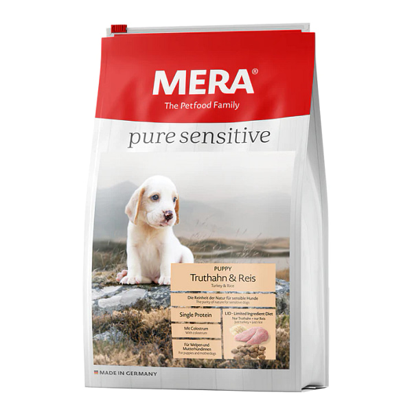 Mera Pure Sensitive Puppy Turkey And Rice Dry Dog Food