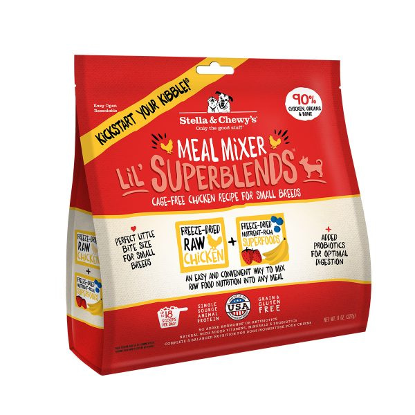 Stella & Chewy's Freeze Dried Chicken Meal Mixer Super Blends Small Breeds Dry Dog Food