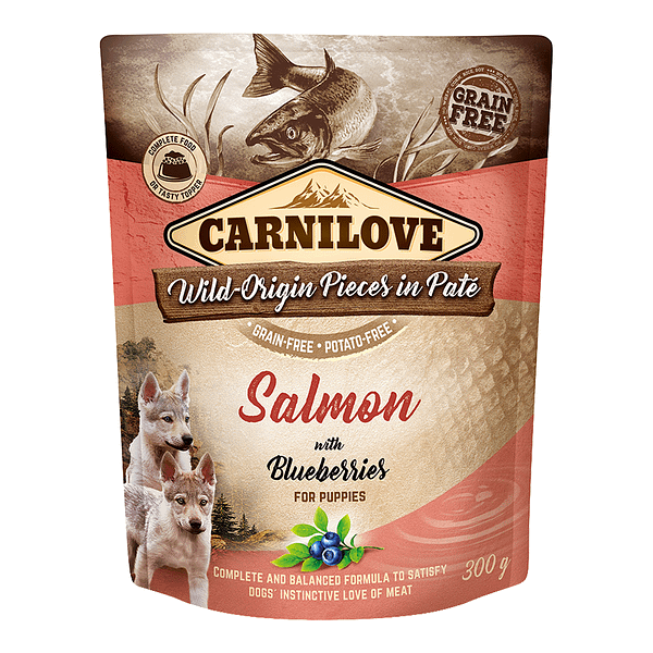 Carnilove Salmon With Blueberries Puppies Wet Food