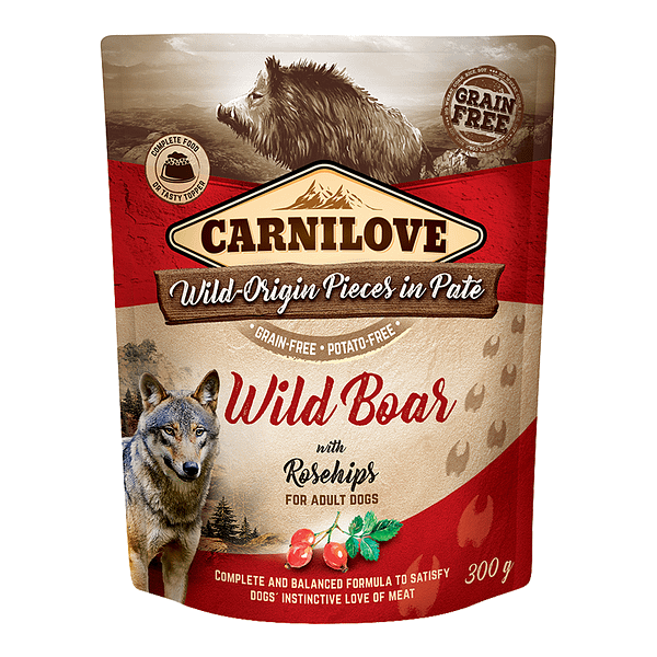 Carnilove Wild Boar With Rosehip Adult Dog Wet Food