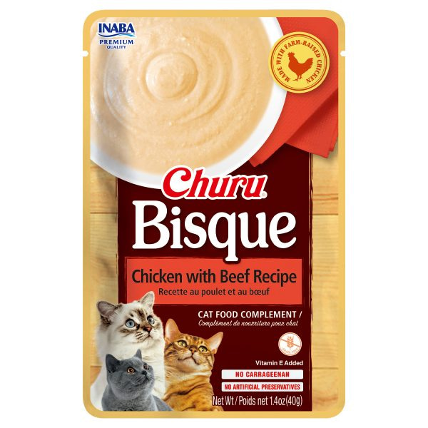 Inaba Churu Bisque Chicken With Beef Recipe Wet Cat Food
